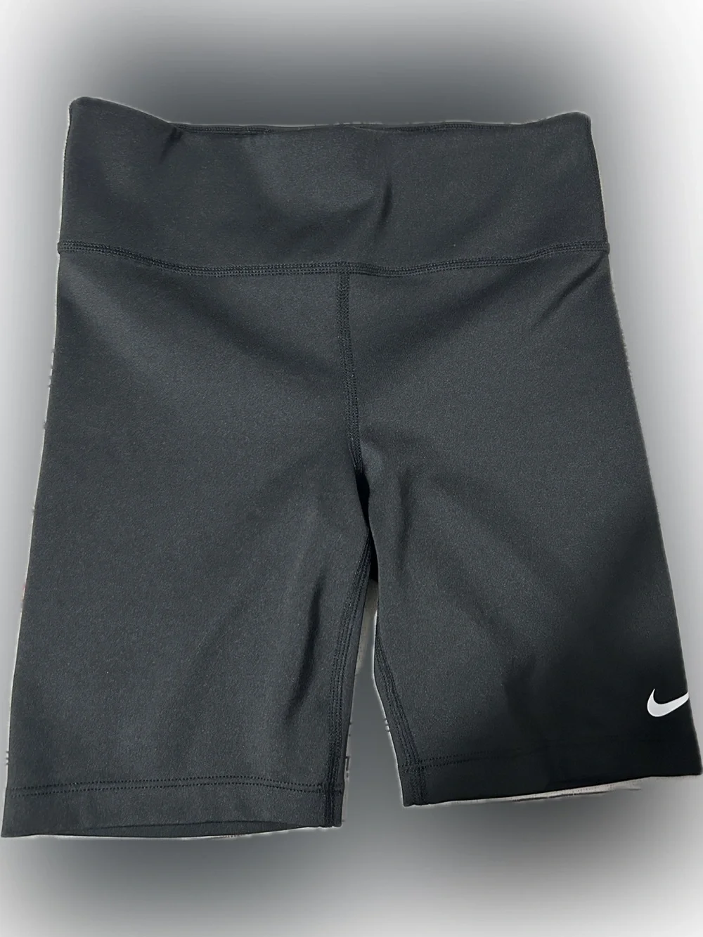 Nike One Big Kids' (Girls') Biker Shorts Black/White